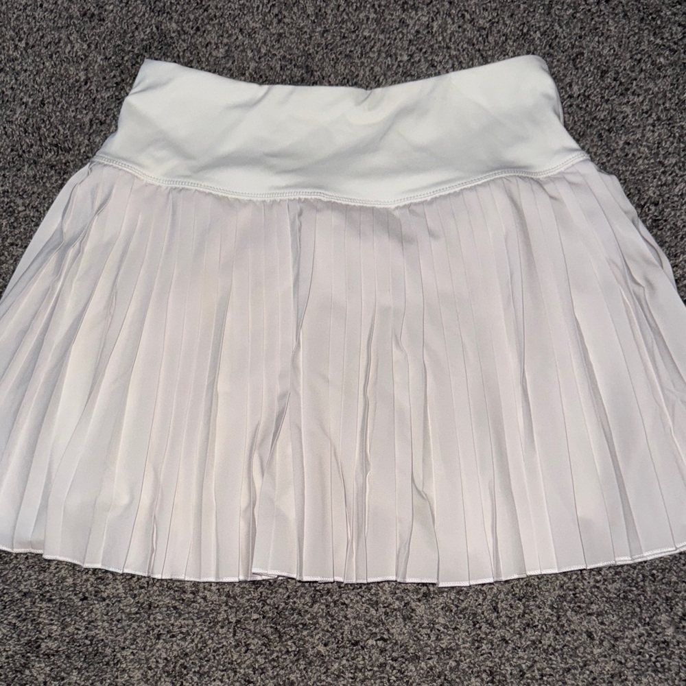 White Pleated Women's Skirt